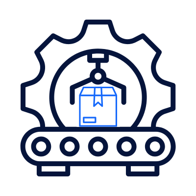 manufacturing product dimensions icon
